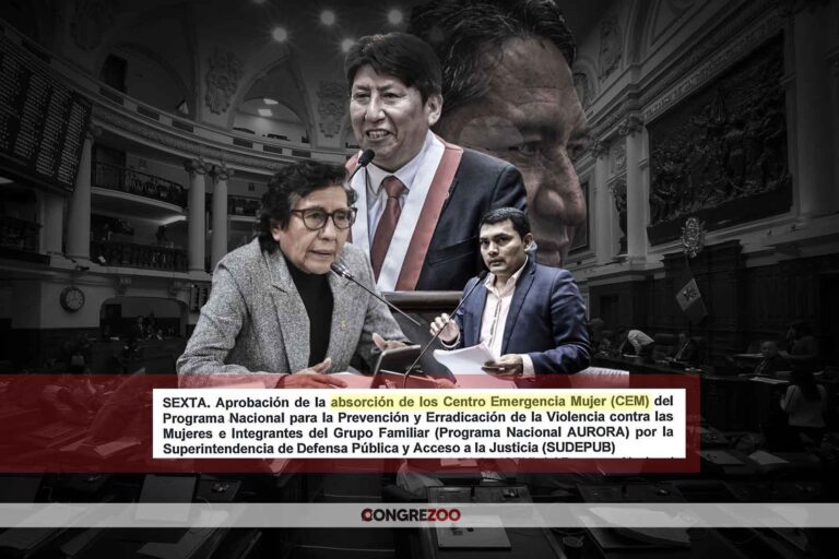 Centro de Emergencia Mujer bajo amenaza por reforma de contrabando que impulsa el cerronismo