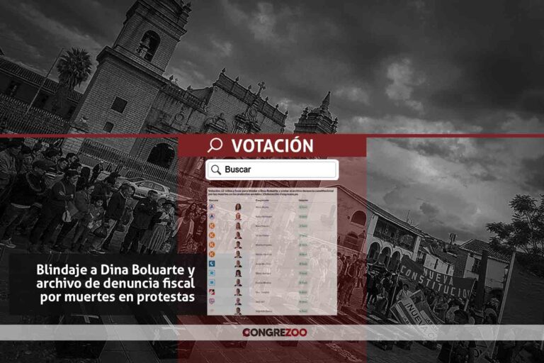 Votación | Blindaje a Dina Boluarte y archivo de denuncia fiscal por las muertes en las protestas