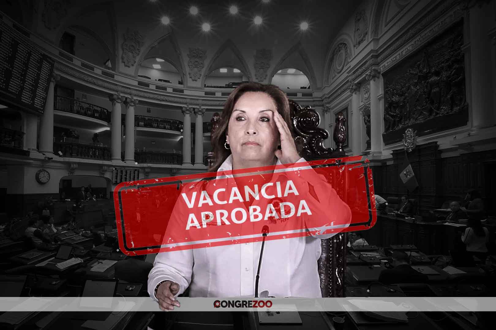 dina boluarte aprueban vacancia por permanente incapacidad moral