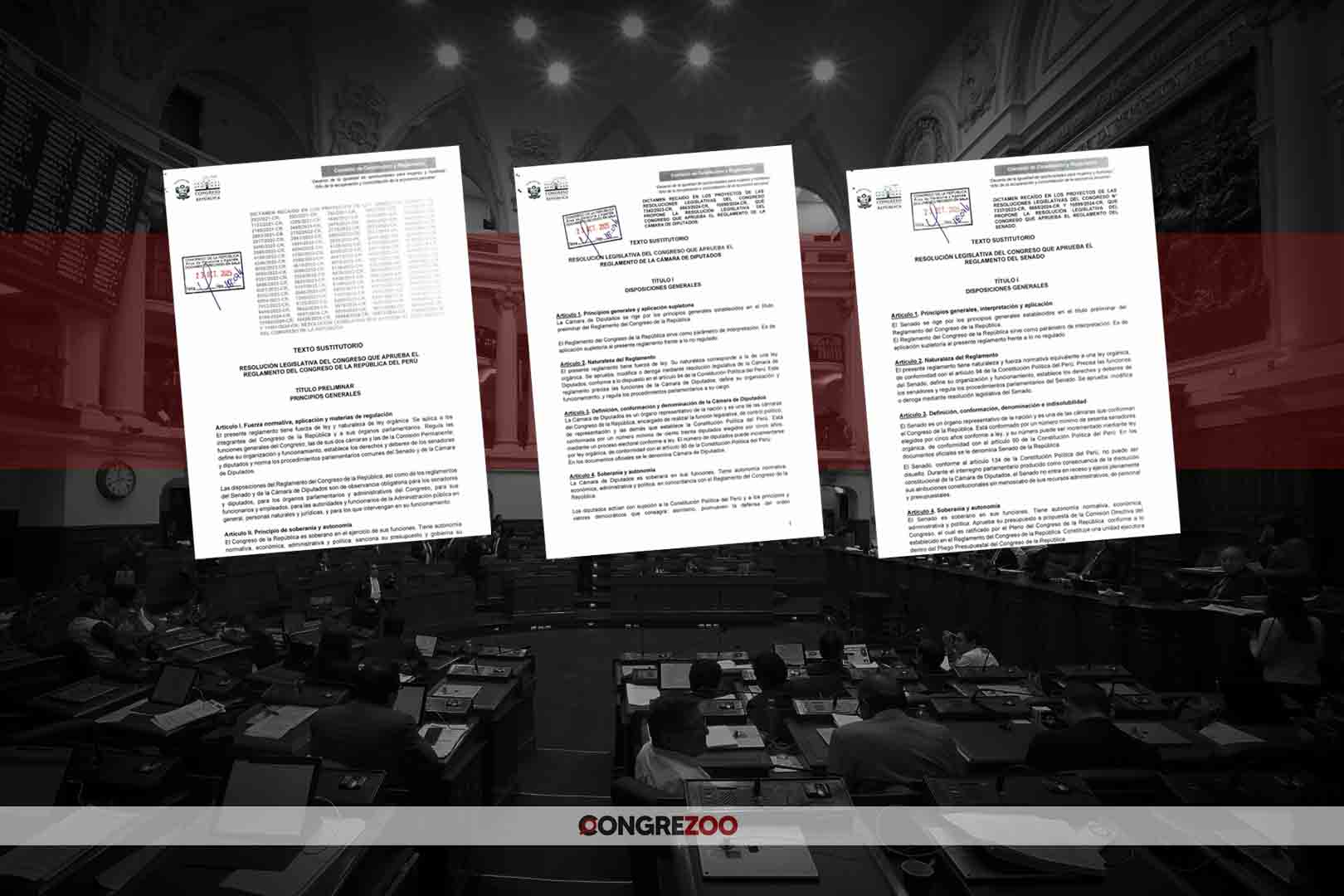 nuevos reglamentos congreso peru camara de senadores y camara de diputados 2025