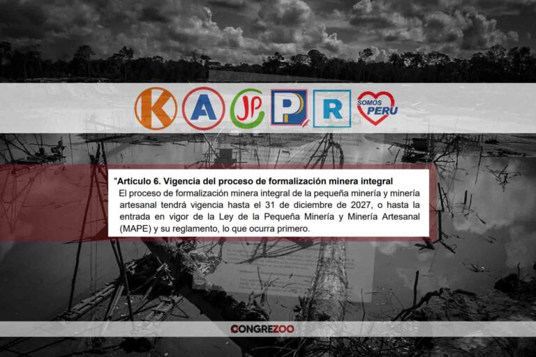 Seis partidos del Congreso aprueban dictamen incompleto para ampliar Reinfo hasta diciembre del 2027