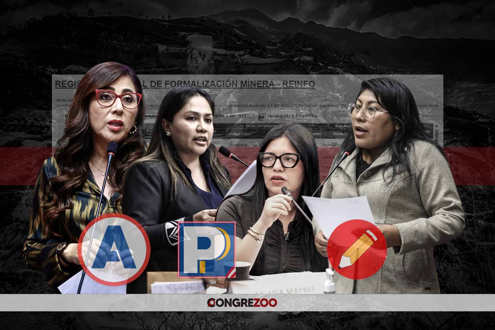 congresistas dinero mineros reinfo APP Podemos Perú y Perú Libre - Wilber Huacasi - investigación - Congrezoo