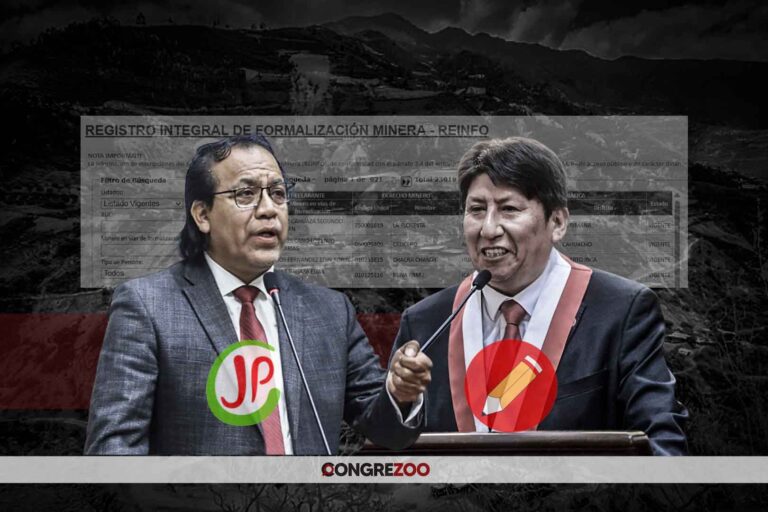 Waldemar Cerrón y Roberto Sánchez también recibieron aportes de mineros y apoyan ampliación del Reinfo