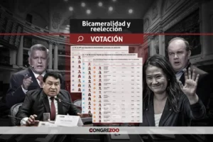Partidos de Keiko Fujimori, López Aliaga, Acuña y Luna votaron por la imposición de la bicameralidad y la reelección