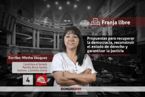 Propuestas para recuperar la democracia, reconstruir el estado de derecho y garantizar la justicia