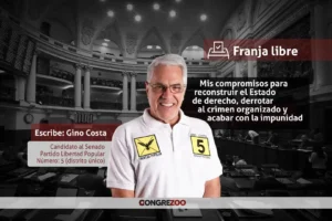 Mis compromisos para reconstruir el Estado de derecho, derrotar al crimen organizado y acabar con la impunidad