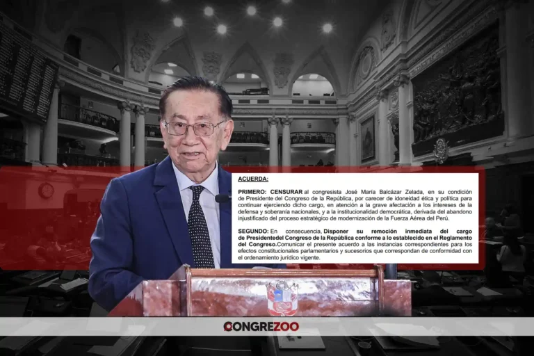 Documentos | Propuesta de moción de censura contra José Balcázar