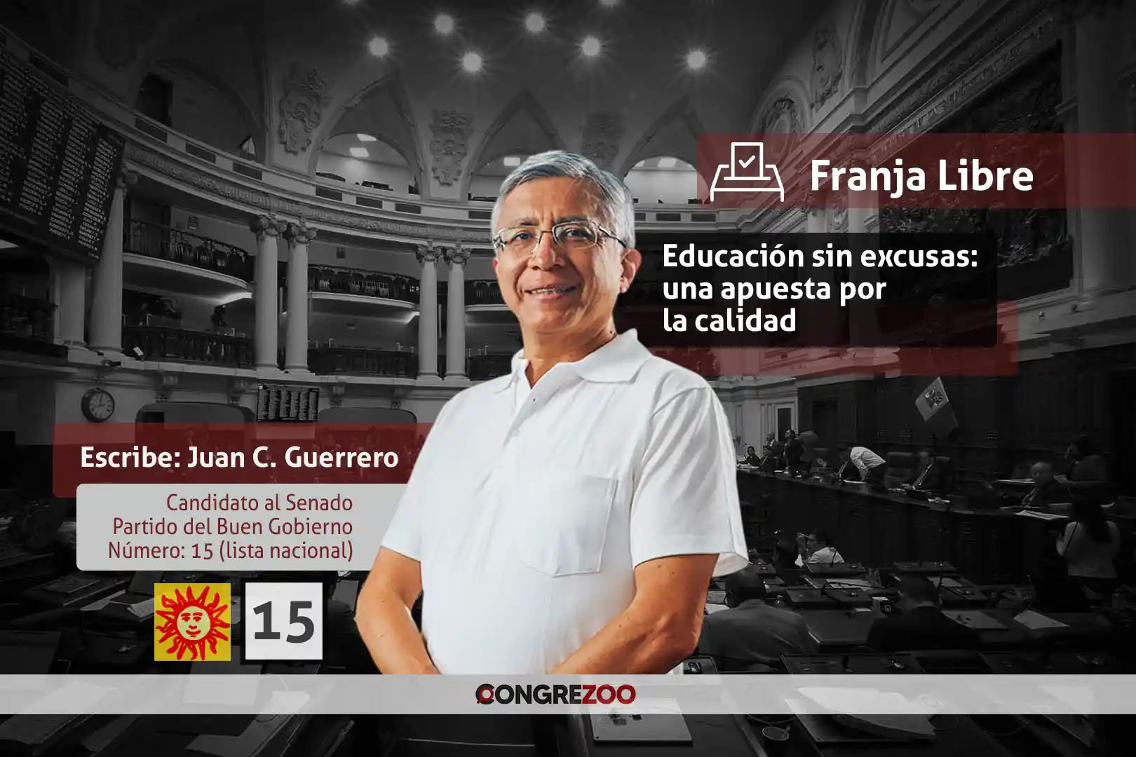 propuestas de candidatos - partido del buen gobierno - juan carlos guerrero 2026