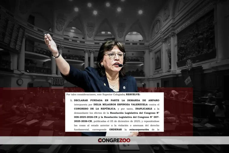 Delia Espinoza: jueces constitucionales envían al tacho primera inhabilitación impuesta por el Congreso