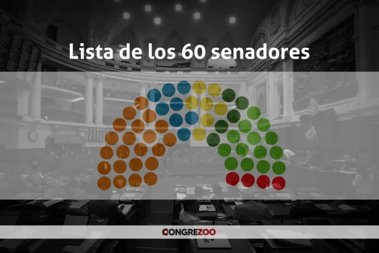 Lista completa de los 60 senadores elegidos en Perú