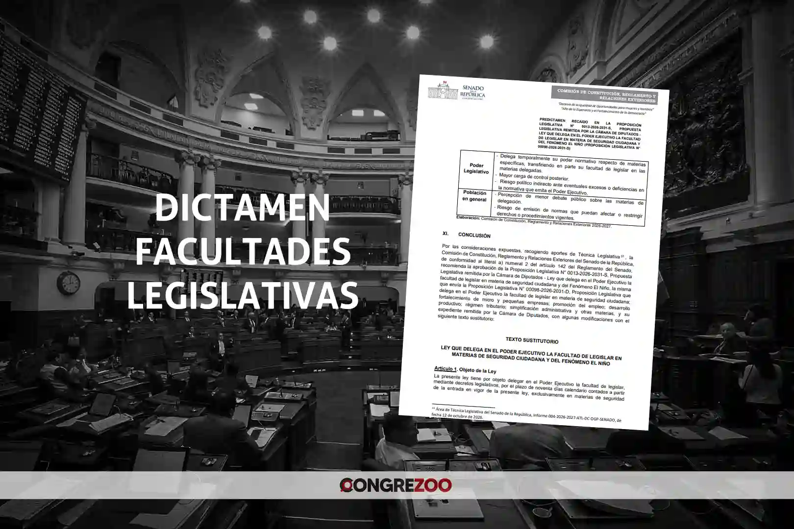 DICTAMEN facultades legislativas camara de senadores