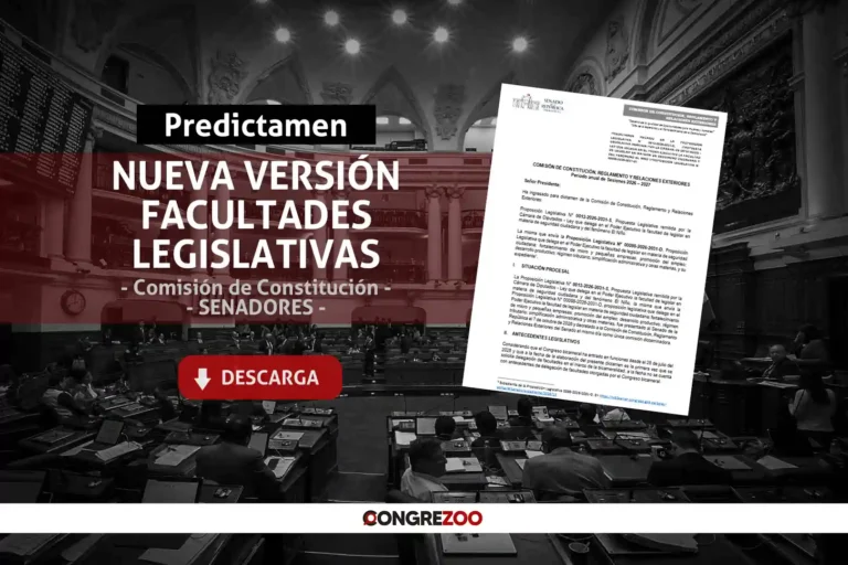 Facultades legislativas: dictamen de Comisión de Constitución de Cámara de Senadores | Documento PDF