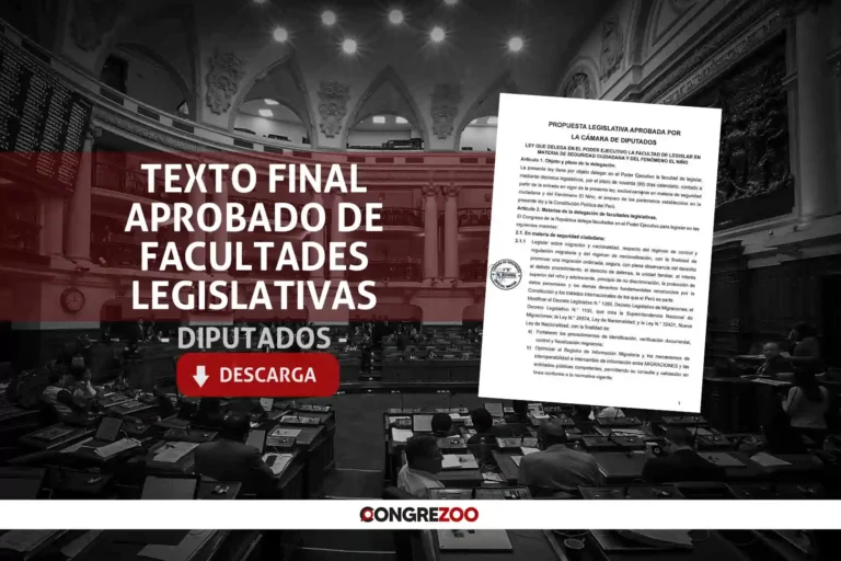 Facultades legislativas: propuesta final aprobada por la Cámara de Diputados | Documento PDF