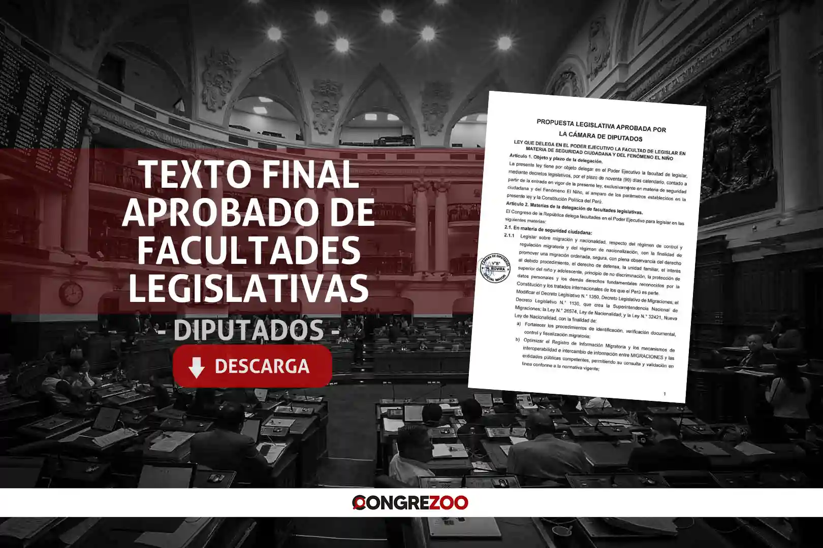version final de la propuesta aprobada en Diputados facultades legislativas